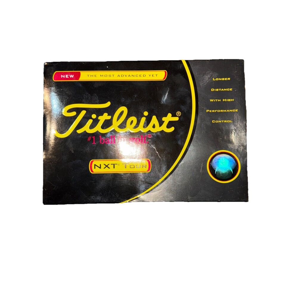 TITLEIST NXT Tour Golf Balls / Quantity: 12 Golfballs (4 Complete Boxes of 3 ea)